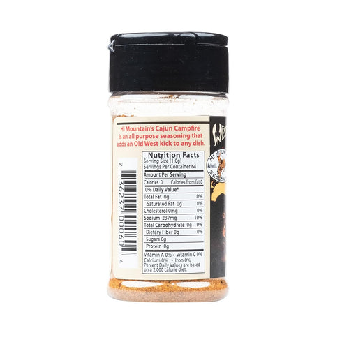 (2.25 Oz) Hi Mountain Seasonings | CAJUN CAMPFIRE | Western Style, Zesty Cajun Seasoning Perfect for Steaks, Grilled
