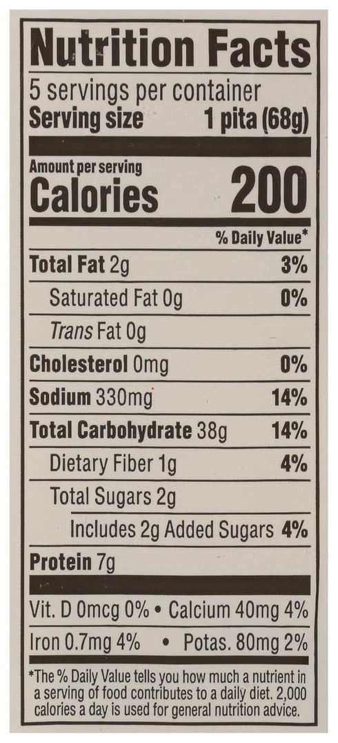 365 by Whole Foods Market 12 OZ Classic White Pita Bread
