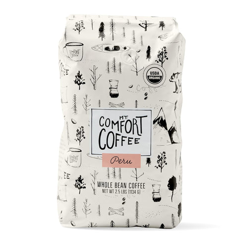 Mt. Comfort Coffee Organic Peru Medium Roast, 2.5 Pounds - Flavor Notes