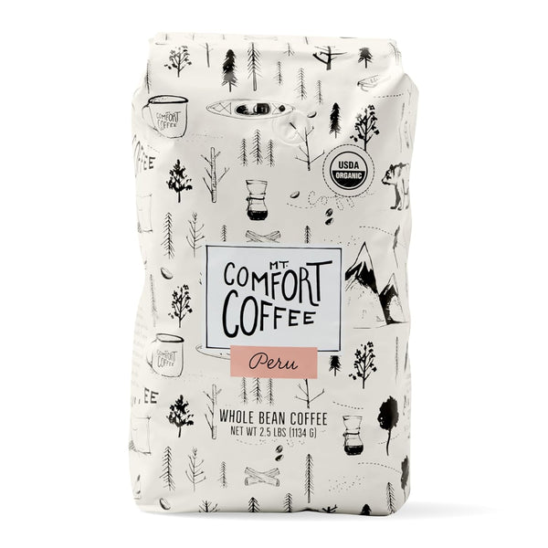 Mt. Comfort Coffee Organic Peru Medium Roast, 2.5 Pounds - Flavor Notes