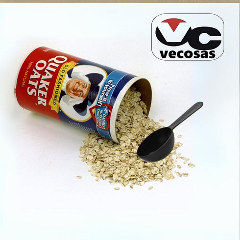 VECOSAS 18 oz (2 Pack) Old Fashioned Oats Bundled, Measuring Spoon - Portion and Savor the Best Traditional Oat