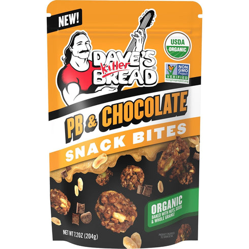 Pack, 1 1 1 1 1 1 Pack) Dave's Killer Bread Organic Snack Bites Variety Epic Everything, Cinna Roll, Honey Nut, PB