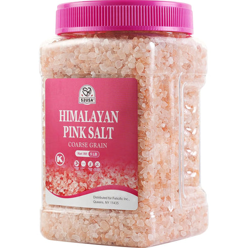 52USA Himalayan Pink Salt for Grinder Refill, 80oz (5 Pound), Himalayan Coarse