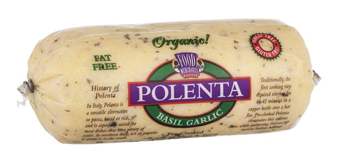 Food Merchants Organic Polenta, Basil Garlic, 18 Ounce (Pack of 12)
