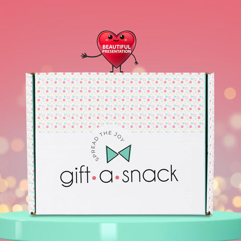 Package (50 Count) Gift A Snack - Easter Treats, Healthy Snack Box Care + Greeting Card Birthday Treats Gift Basket