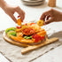 Dried Fruit Gift Basket- Heart Shaped Food Tray- Gourmet Assortment of Premium Tropical Fruits in Reusable Bamboo Heart