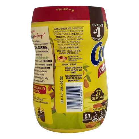 13.8 oz (390 1 PACK. 27 (1) Cola Cao Cocoa Powder Mix g) per unit Colacao chocolate drink mix. Colacao original Espaa.