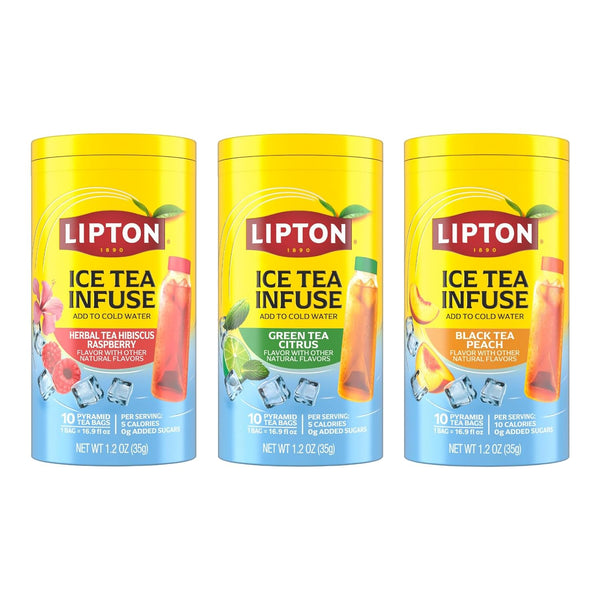 Lipton Ice Tea Infuse (Hibiscus Rapberry, Green Tea Citrus, Black Tea Peach)
