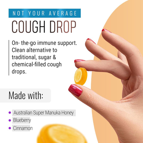 Berringa Lozenges, 900+, 5.3 oz, 30 count Australian Manuka Honey Blueberry Cinnamon, MGO