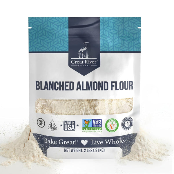 Great River Milling Blanched Almond Flour | Finely Ground Gluten Free Baking