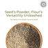 1 lbs (454 Pride of India- Triple Omega Superseed Flour gm) Nutty Earthy Taste Milled in Small Batches | Chia Flax