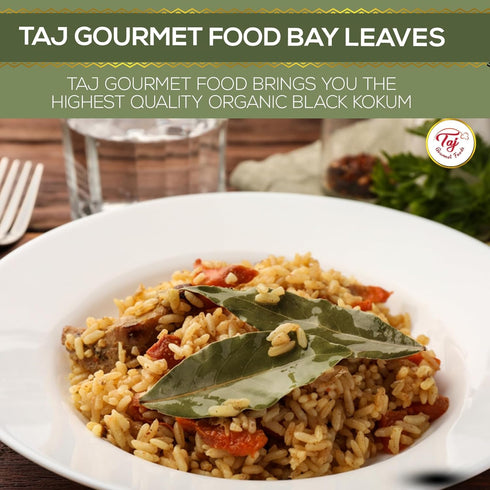 TAJ Gourmet Foods 1.75oz (50g) TAJ Bay Leaves, Large Whole Bay Leaf (Tej Patta)