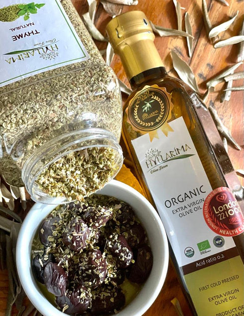 33.8 oz (1L) 100% Hyllarima Organic Extra Virgin Olive Oil | fl | Early-Harvest | First Cold Pressed | Organic