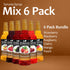 Summer Pack 25.4 oz Summer (6-Pack) Syruvia Fruit Syrup Variety Strawberry, Blackberry, Raspberry, Cherry, Mango