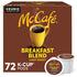 McCafe Breakfast Blend, Single Serve Coffee Keurig K-Cup Pods, Light Roast, 72