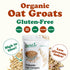 1.5 100% Food to Live Gluten Free Organic Oat Groats, Pounds Whole Grain, Non-GMO Seeds, Raw, Non-Irradiated, Vegan