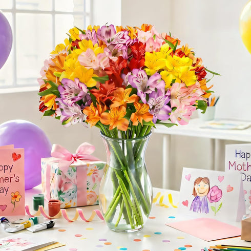 (20 Benchmark Bouquets Alstroemeria Bouquet Fresh Flowers for Delivery Long Lasting Peruvian Lily Flowers for Mom