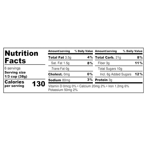 Victory Dance Foods 8 OZ Juiced Turmeric Carrot Garden Granola