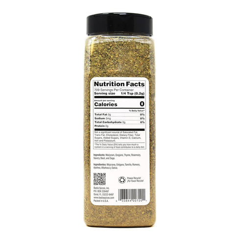 5 oz Badia Italian Seasoning, Mediterranean Blend, Classic Mix of Herbs for Pasta, Sauces, Pizza & Roasted Vegetables