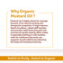 (1 3 Organic Tattva Cold Pressed Mustard Oil Litre) - Fresh Unrefined Organic Mustard Oil for Hair, Skin Care