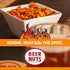 '-32oz BEER NUTS Habanero Hot Bar Mix - Party Size Fiery Snack Food - Salty Spicy Roasted Peanuts, Cajun Sesame Sticks