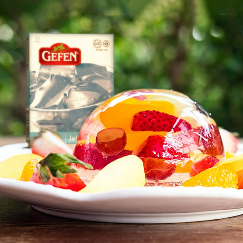 Gefen Clear Unflavored Jell Dessert, 3oz (4 Pack) | Vegan Friendly, Easy to Prepare, Kosher