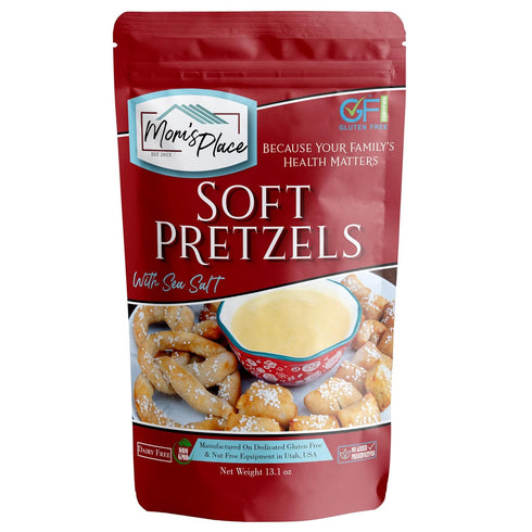 Mom's Place Gluten Free Soft Pretzels with Sea Salt Mix, Soft Pretzel
