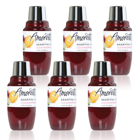 Amoretti Premium Martini Cocktail Mix Minis, Cosmopolitan, 3.4 Fluid Ounce