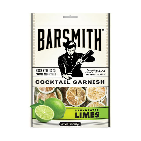 Barsmith Dehydrated Lime Slices (1.3oz) - Real Lime Garnish for Cocktails, Mocktails,