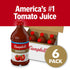 100% 46 oz (6 Pack) Campbell's Tomato Juice, fl Bottle