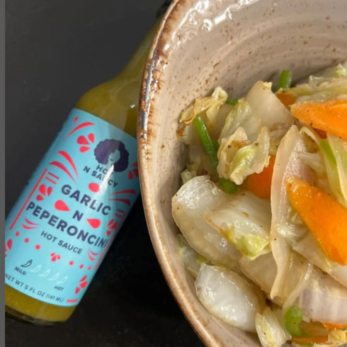 5 oz Hot N Saucy | Garlic N Peperoncini Hot Sauce, fl