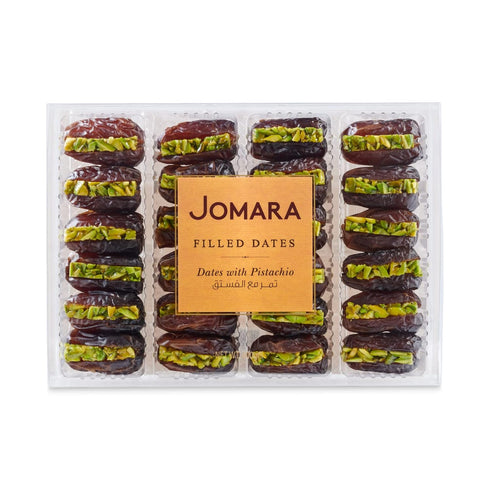 Jomara Organic Dates with Pistachio 14oz (400g) | Healthy Dried Fruit |
