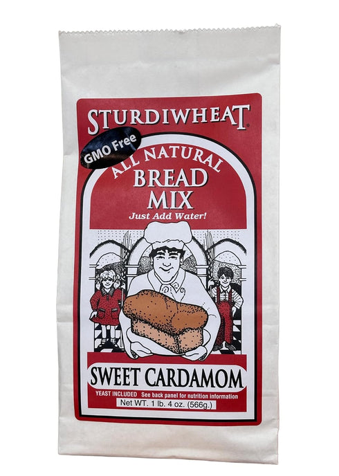 Sturdiwheat Sweet Cardamom All Natural Bread Mix, GMO Free, 20 oz, Just