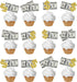 The DaPai Set Dollar Bill Theme Cake Topper & Cupcake Toppers Birthday Party Decoration Cash Dollar Sign Cake Topper