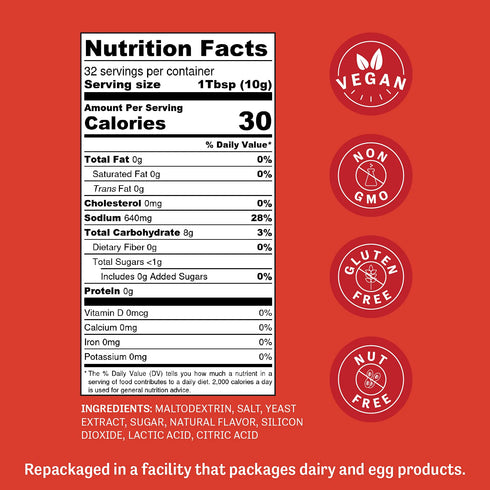 Judee’s Vegan Cheddar Flavor Powder, 11.25oz - Non-GMO, Gluten-Free, Dairy Cheese Alternative