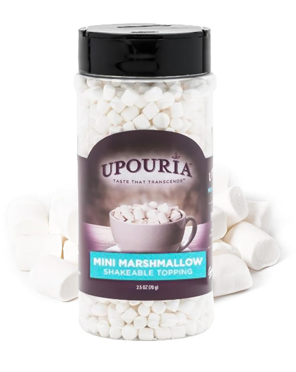 Upouria Mini Marshmallow Beverage and Dessert Topper, Rich Flavor Enhancer for Coffee,