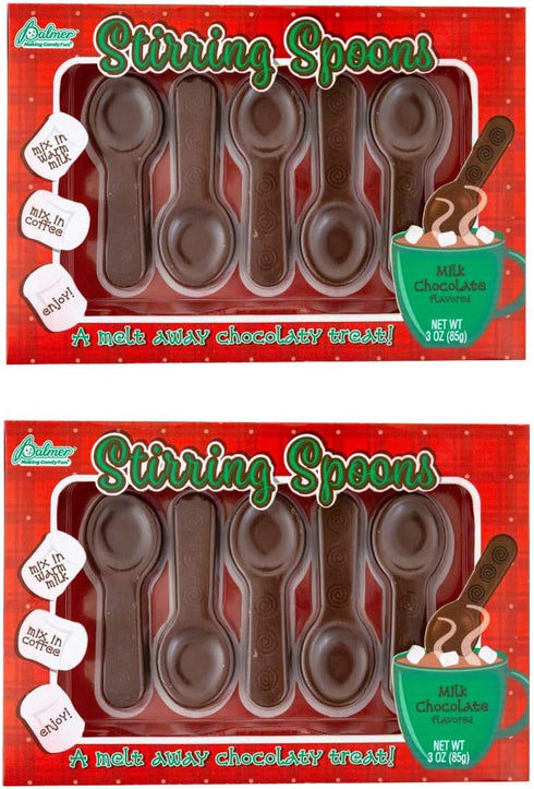 Gourmet Chocolate Stirring Spoons - Hot Chocolate & Coffee Spoons for Kids