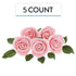 14-Piece Set (5 9 Global Sugar Art Wedding Cake Decorations Premium, Realistic Pink Sugar Flower Cake Topper Roses
