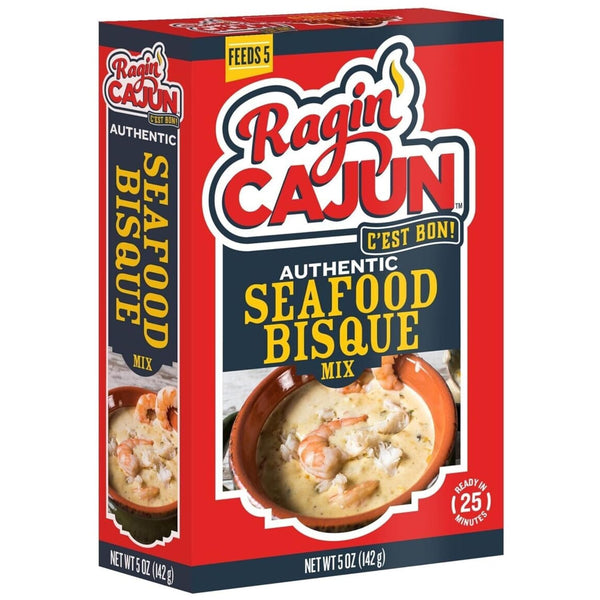 Ragin' Cajun Rich Seafood Bisque Mix - 5 oz Box, No MSG,