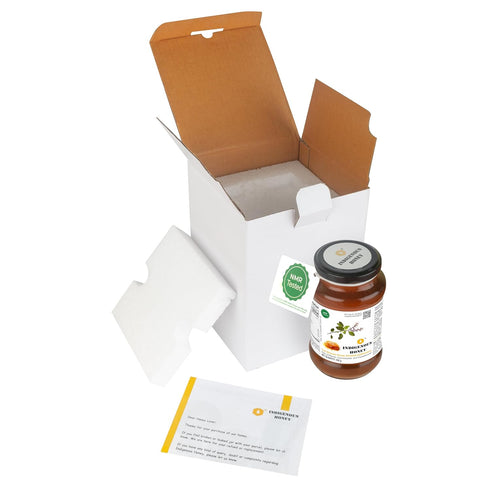 530g Pack 1 INDIGENOUS HONEY Tulsi Basil Honey Raw Natural Pure Unprocessed NMR Tested Unpasteurized Unheated Glass Jar