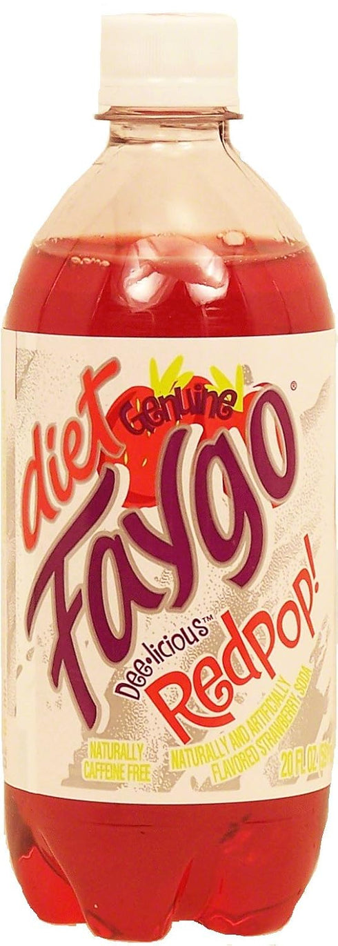 Faygo diet redpop soda, caffeine free, 20-fl. oz. plastic bottle