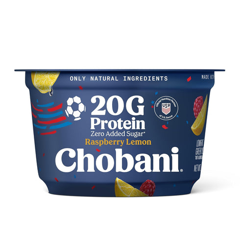 Chobani 20g Protein Lowfat Greek Yogurt Raspberry Lemon 6.7oz