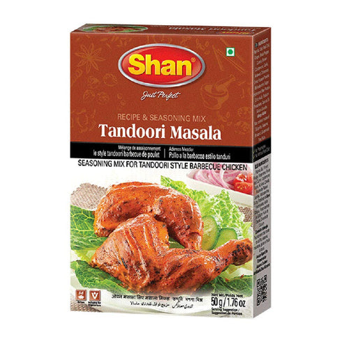Shan - Tandoori Masala Seasoning Mix (50g) - Spice Packets for Tandoori
