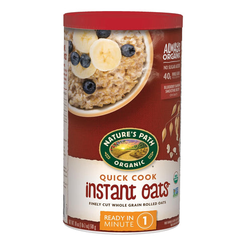 Nature's Path Organic Quick Cook Instant Oatmeal, 18 oz (Pack of 6),