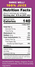 100% 34 oz. (Pack 2) Lucys Family Owned - AMERICAN PRUNES Organic Prune Juice, Glass Bottle