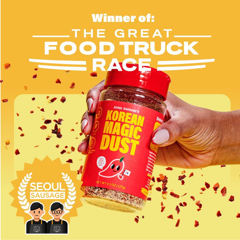 4.5oz (127g) Korean Magic Dust Seasoning Blend - Salty, Spicy, and Umami Flavor Explosion Award-Winning, Food Network