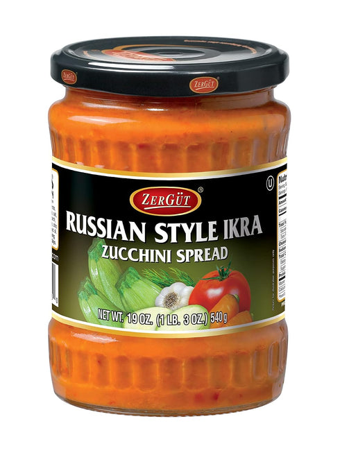 Zergut | Zucchini Spread | Russian Style Ikra | Plant-Based Spread |