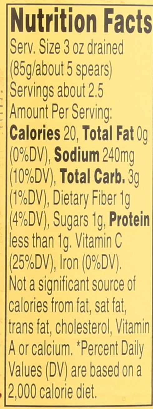 11.6oz (Pack 1) Reese All White Peeled Asparagus Spears