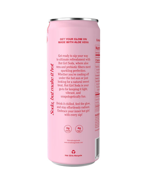 Hot Girl Soda 12 Pack - Variety - Elevated Soda Infused with Aloe Vera
