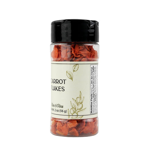 (2 Olive & Vine Carrot Flakes, Sweet & Earthy, For Stews & Salads, Rich Tradition, Authentic Taste, For Global Recipes